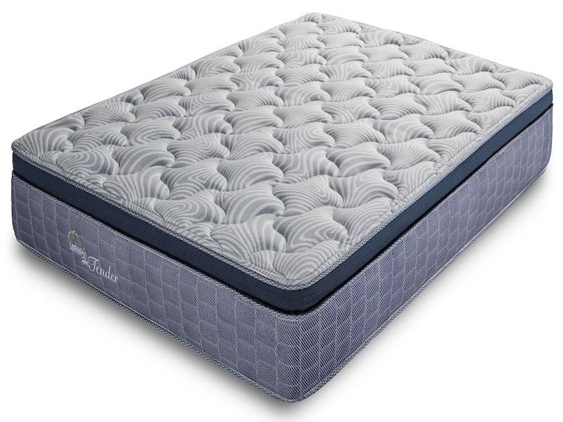 Lester Tender - Colchón Queen Size Ortopédico Hipoalergénico de Resortes Mini Bonell Plus + Lesterpad + Acolchado Fiberless + Tela Punto - Calidad Superior - 10 años de Garantía