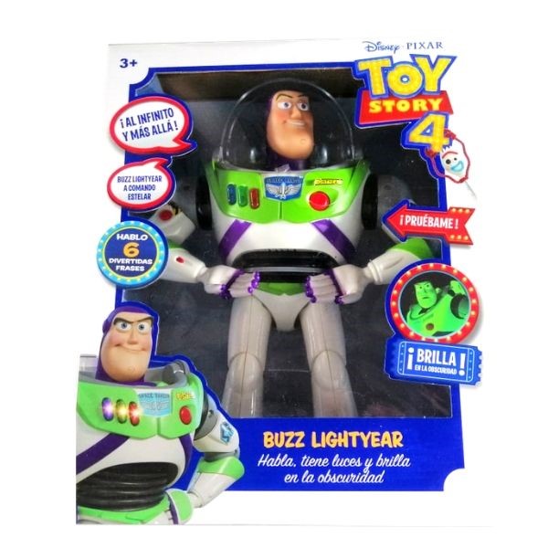 buzz lightyear que brilla en la oscuridad