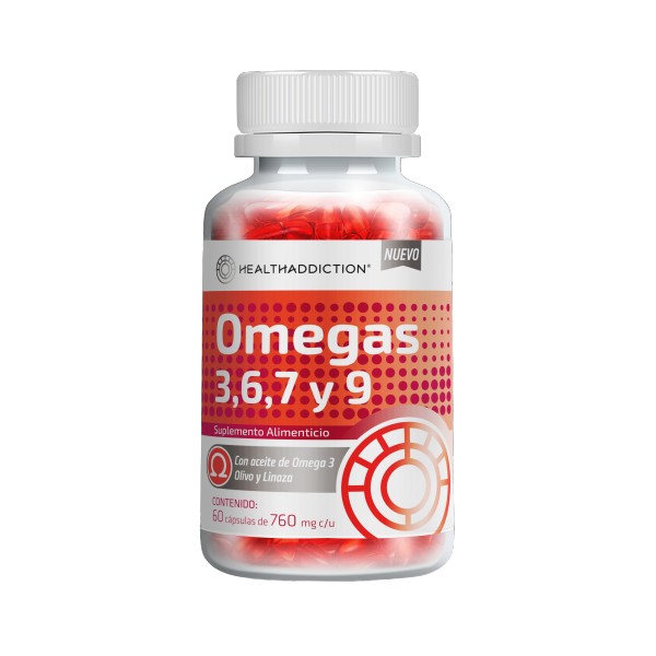 Omega 3,6,7 y 9 Healthaddiction - 60 capsulas