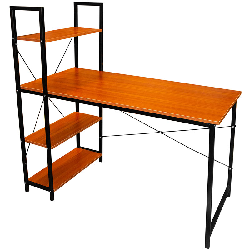 Escritorio Minimalista Kit Silla Oficina Reclinable Cabecera Ajustable  Negro