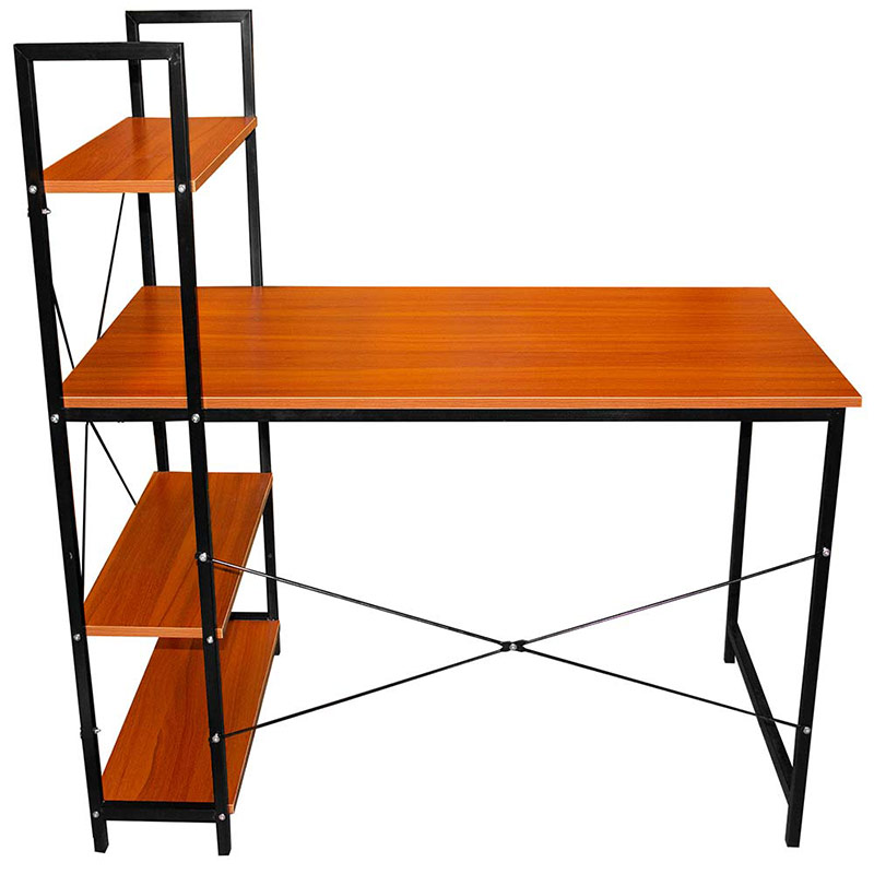 Escritorio Minimalista Kit Silla Oficina Reclinable Cabecera Ajustable  Negro