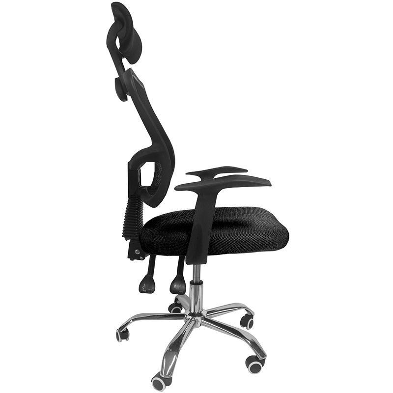 Escritorio Minimalista Kit Silla Oficina Reclinable Cabecera Ajustable  Negro