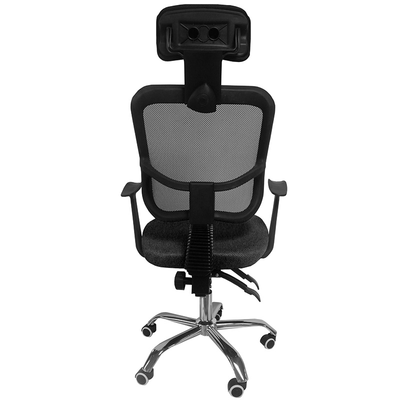 Escritorio Minimalista Kit Silla Oficina Reclinable Cabecera Ajustable  Negro