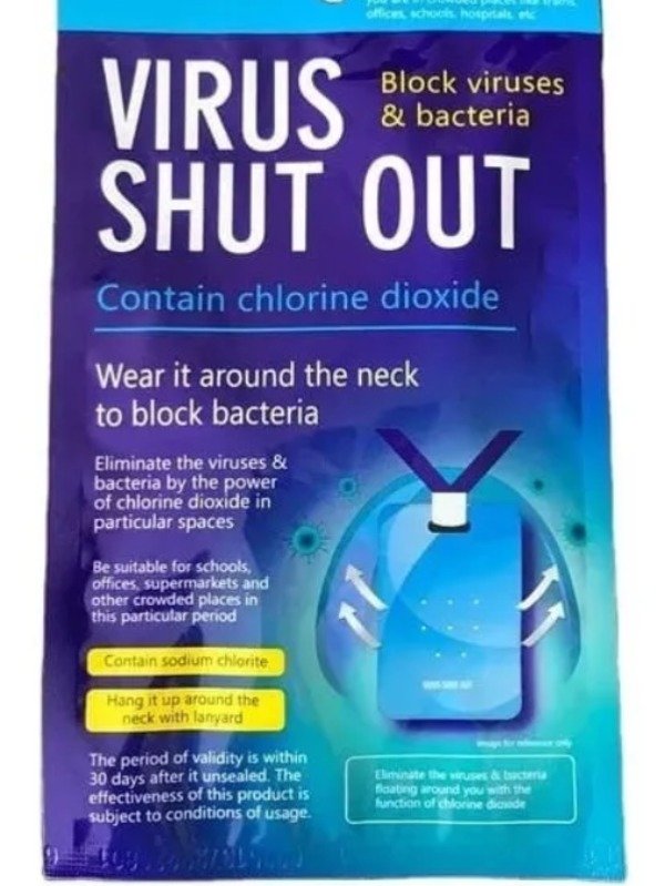 Tarjeta Sanitizante Esterilización Virus Bacterias Portatil Virus Shut Out