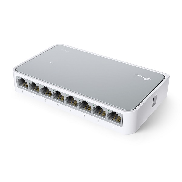 SWITCH TP-LINK, 8 PUERTOS, 10/100Mbps, 1.5Gbit, 1000 ENTRADAS, NO ADMINISTRABLE, (TL-SF1008D)