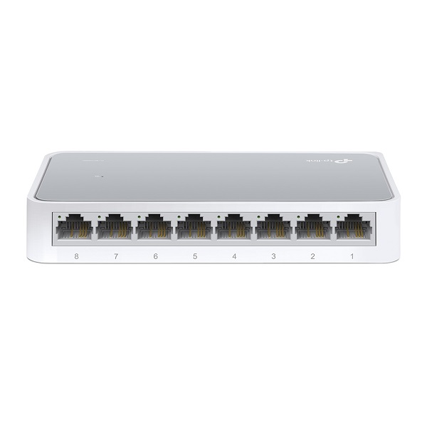 SWITCH TP-LINK, 8 PUERTOS, 10/100Mbps, 1.5Gbit, 1000 ENTRADAS, NO ADMINISTRABLE, (TL-SF1008D)