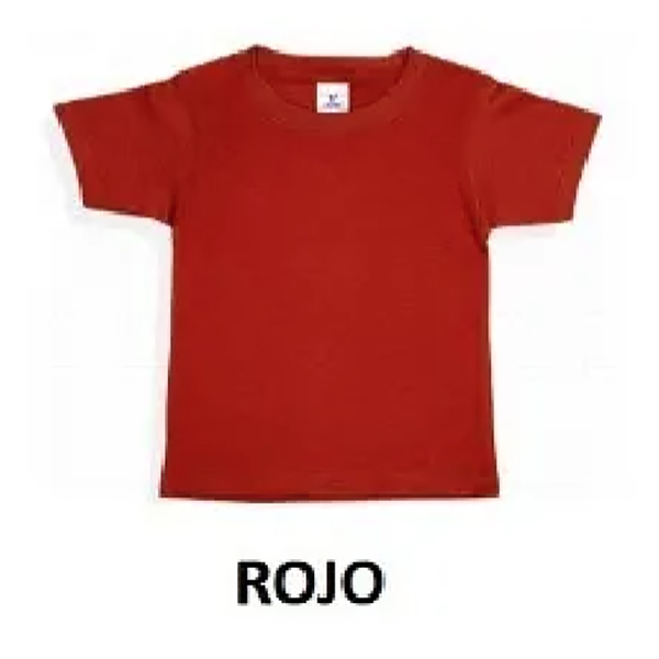 PLAYERA DE BEBE YAZBEK CUELLO REDONDO ROJA 01 B0300