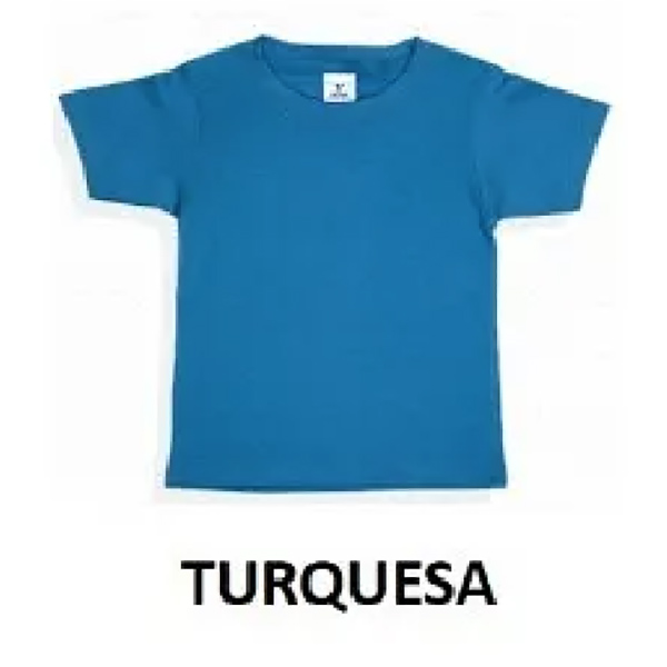 PLAYERA BEBE YAZBEK CUELLO REDONDO TURQUESA 01 B0300