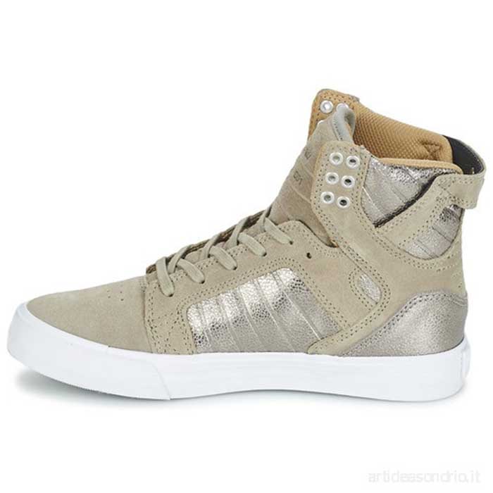 Tenis SUPRA Mujer SKYTOP Taupe