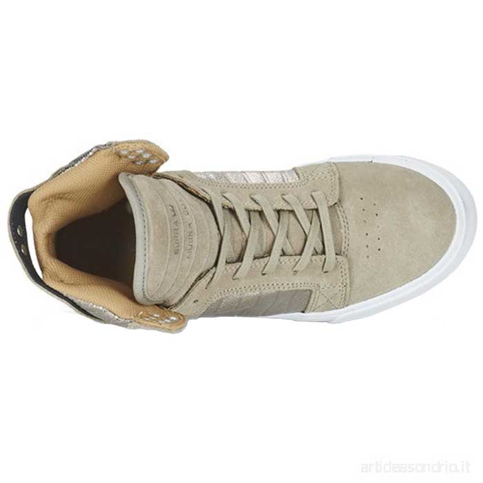 Tenis SUPRA Mujer SKYTOP Taupe