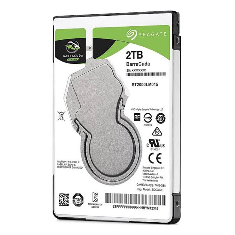 DISCO DURO INTERNO SEAGATE BARRACUDA 2TB 2.5 5400RPM  (ST2000LM015)