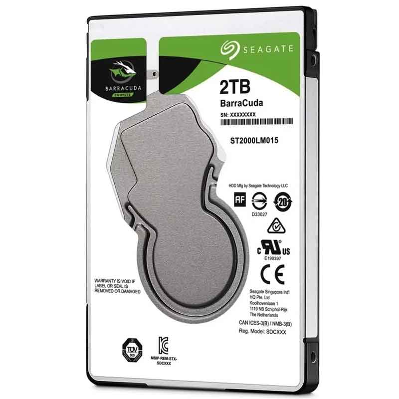 DISCO DURO INTERNO SEAGATE BARRACUDA 2TB 2.5 5400RPM  (ST2000LM015)