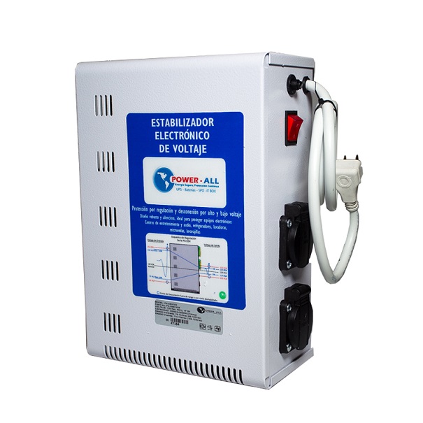 Regulador De Voltaje Línea Blanca, Para PC / 3 Kva.  diseñados para proteger los electrodomésticos más importantes del hogar.  Power-All