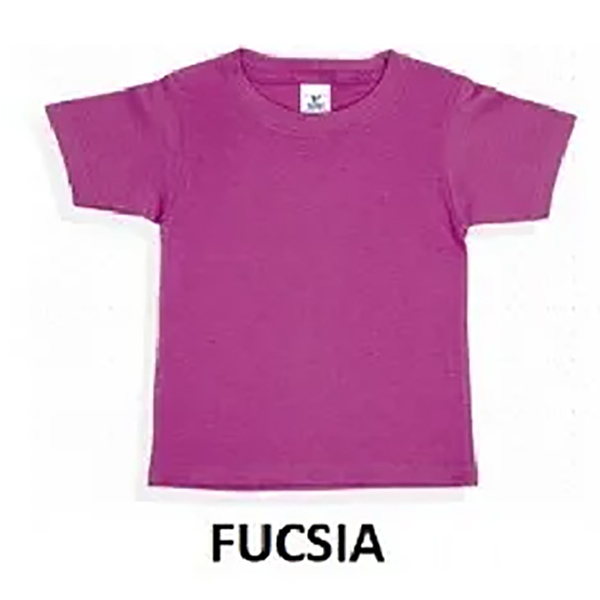 PLAYERA BEBE YAZBEK CUELLO REDONDO FUCSIA 01 B0300