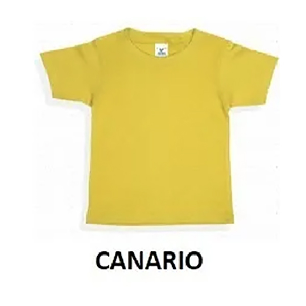 PLAYERA BEBE YAZBEK CUELLO REDONDO CANARIO 02 B0300