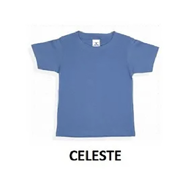 PLAYERA BEBE YAZBEK CUELLO REDONDO CELESTE 03 B0300