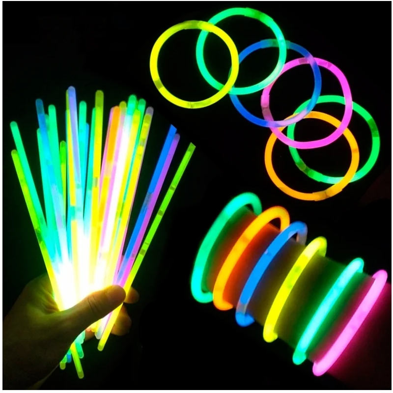 Paquete Varitas 100 Tipo Nenon Para Pulseras Collares Lentes