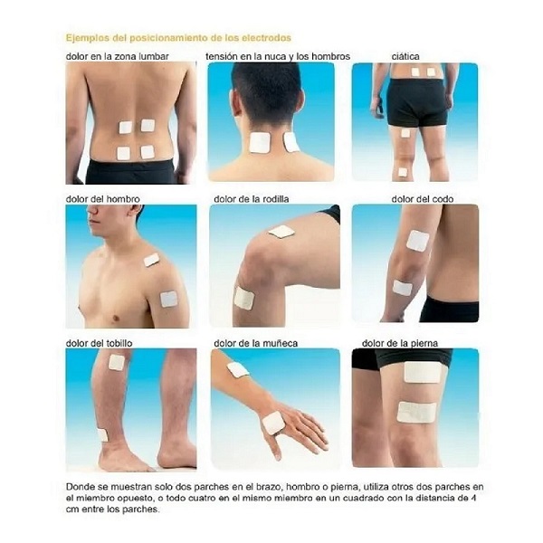 Electrodos Para Tens Y Ems 4 Piezas 5x5 Cm
