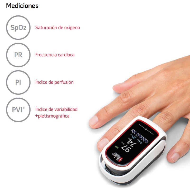 OXIMETRO DE DEDO MASIMO MIGHTYSAT RX BLUETOOTH.