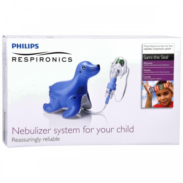 NEBULIZADOR DE COMPRESOR SAMI THE SEAL PHILIPS RESPIRONICS.