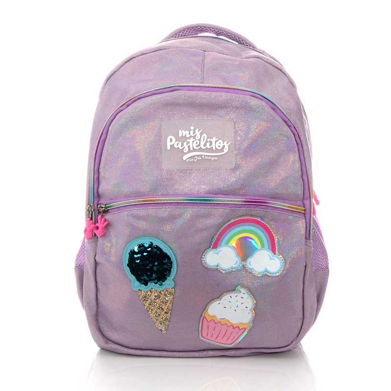 Mochila Original Mis Pastelitos Rainbow Cupcake