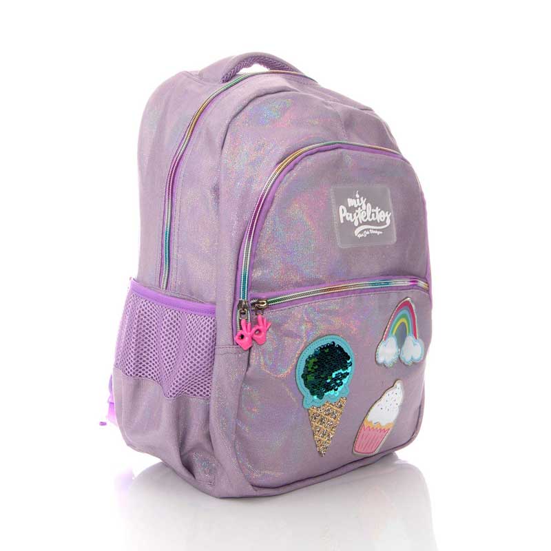 Mochila Original Mis Pastelitos Rainbow Cupcake