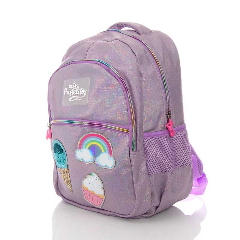 Mochila Original Mis Pastelitos Rainbow Cupcake