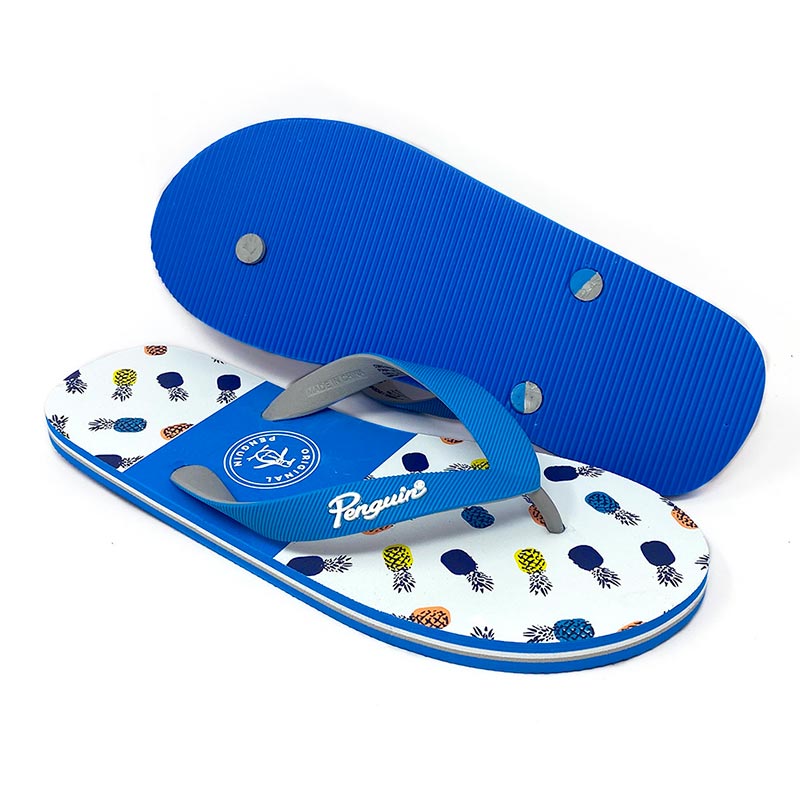 Sandalia Original Penguin Flip Flops Pineapples Color Azul