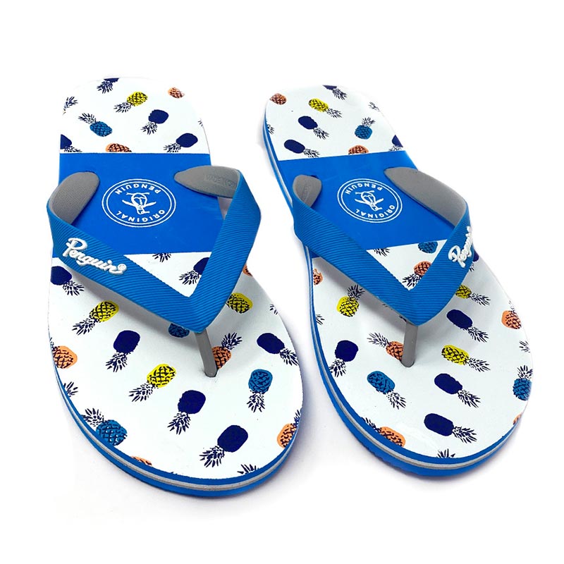 Sandalia Original Penguin Flip Flops Pineapples Color Azul