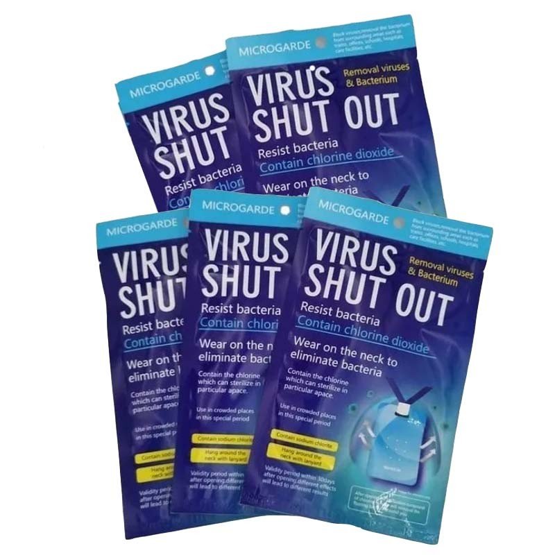 Pack de 5 Tarjetas Sanitizantes Esterilización Virus Bacterias Portatil