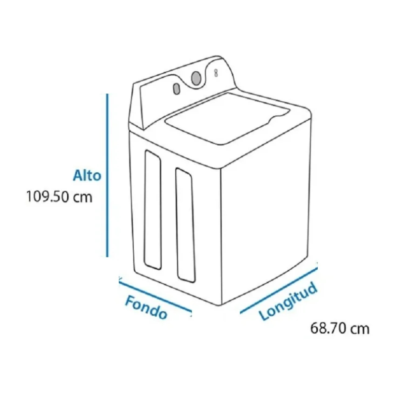 Lavadora Winia DWFDB1B421ASPW1 21 Kg Blanca ORT65**