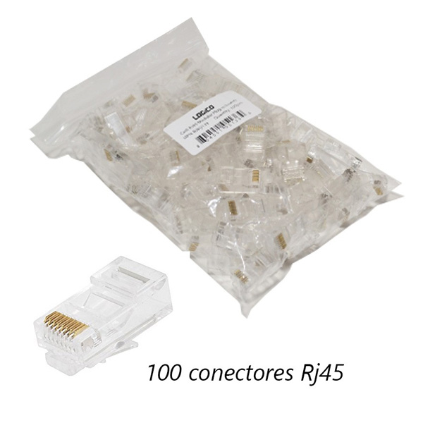 AGILER CONECTOR RJ45 CAT5 – P/CABLE UTP – BOLSA 100 PCS – AGI-1412 – Tienda  CorchaCR