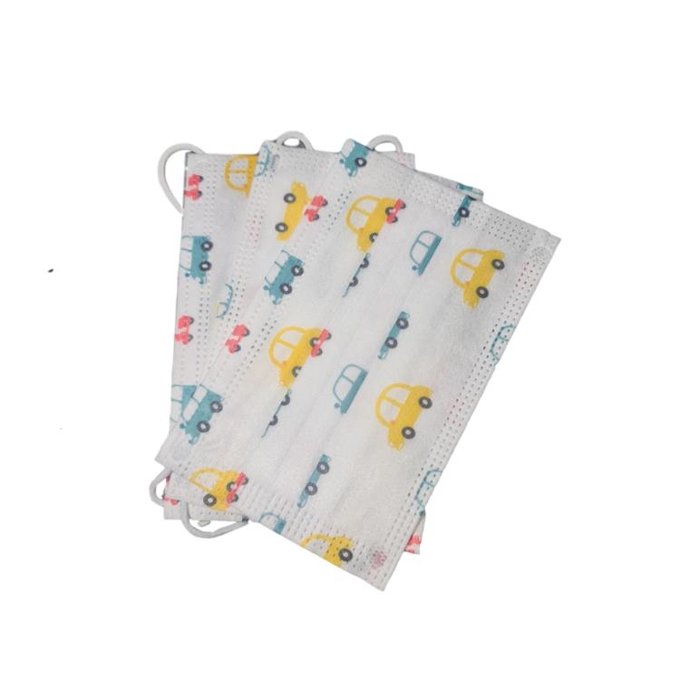 CUBREBOCAS TRICAPA TERMOSELLADO INFANTIL CARRITOS 50 pz.