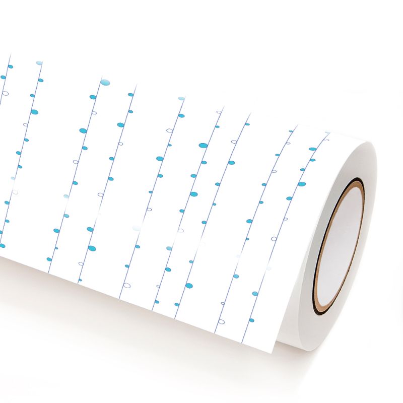 Vinil Decorativo en Lamina Deco Adhesivo 5.5 m x 50 cm MobileCity Lineas y Circulos Azul