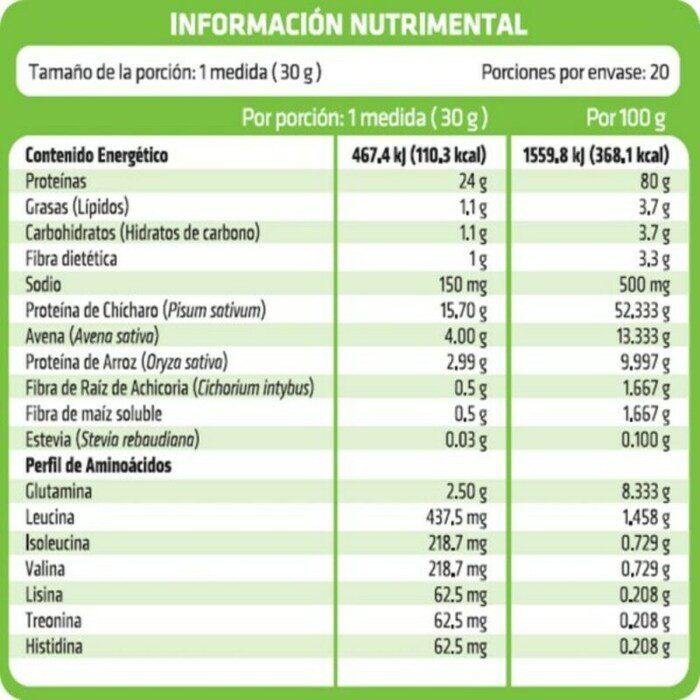 Proteina vegana sabor chocolate Healthaddiction - 600 gramos