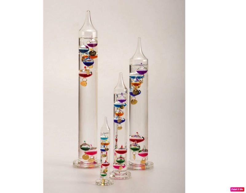 TERMOMETRO DE GALILEO 18 CM 4 ESFERAS MARCA SMART