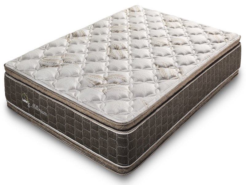 Lester Millenium - Colchón Queen Size Ortopédico Hipoalergénico de Resortes - Firme - Doble Eurotop + Mini Bonell + Acolchado Fiberless + Tela de Punto - Calidad Superior - 10 años de Garantía