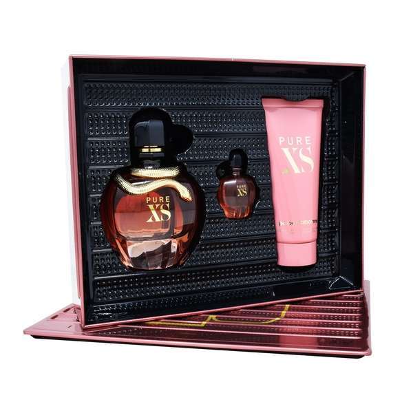 Z4 SET PACO RABANNE PURE XS 3PZS 80ML EDP SPRAY/ BODY LOTION 100ML/ 6ML EDP