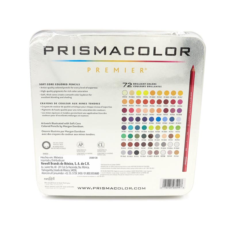 Lapices De Colores Prismacolor Premier 72pzas