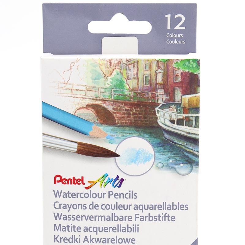 Lapices Acuarelables Colores Pentel 12 Pzas