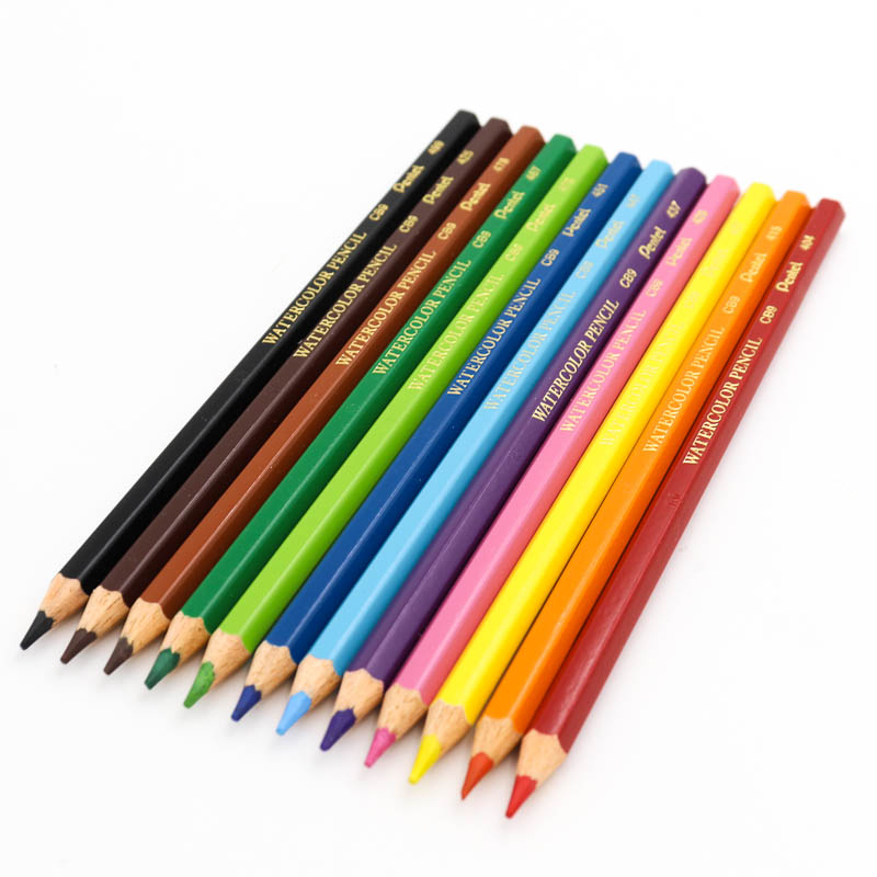 Lapices Acuarelables Colores Pentel 12 Pzas