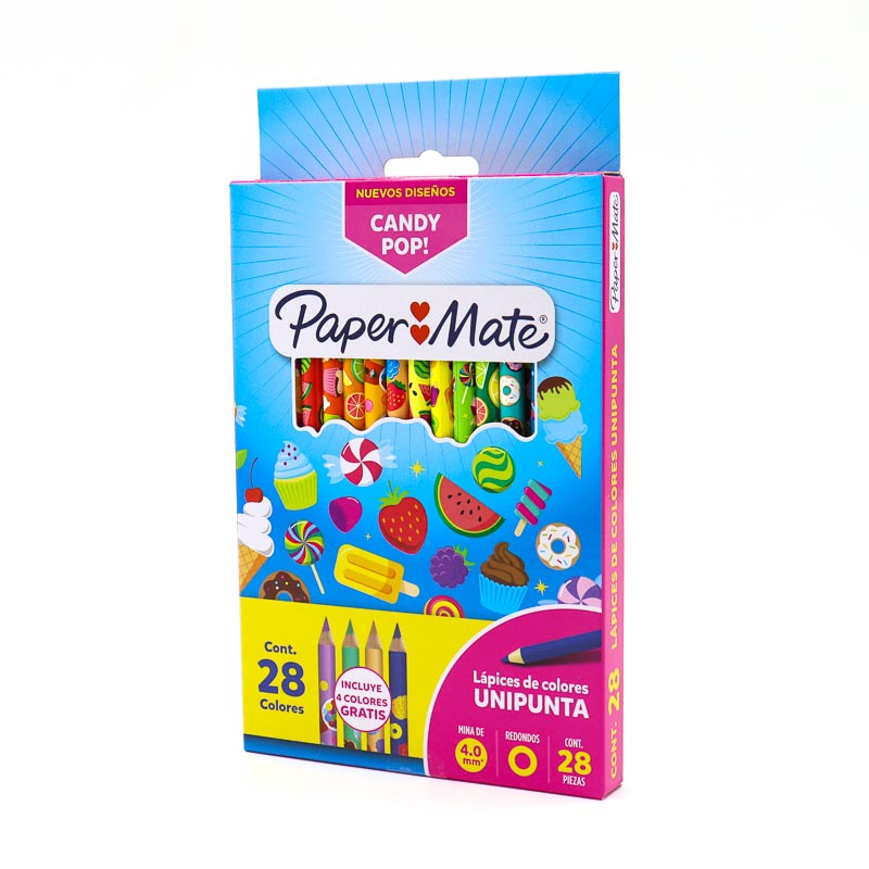Lapices De Colores Candy Pop Papermate 28 Pzas