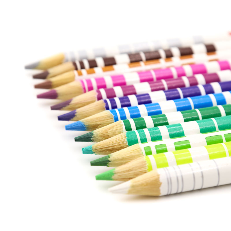 Lapices De Colores Duo Faber Castell Redondo 12=24colores