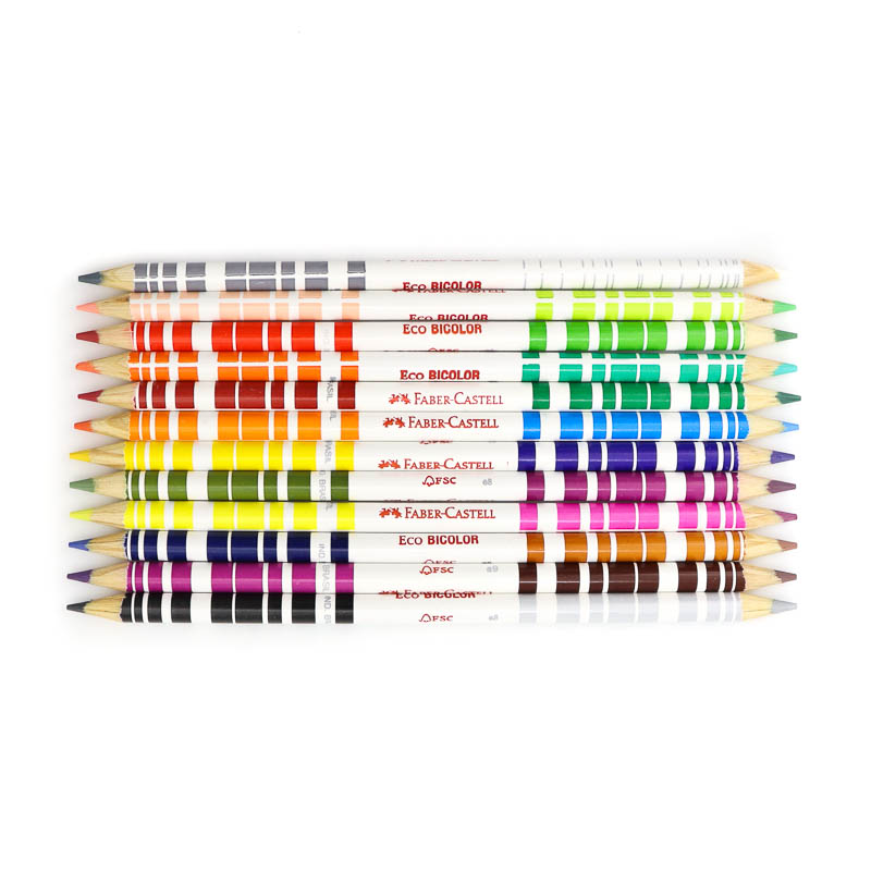 Lapices De Colores Duo Faber Castell Redondo 12=24colores