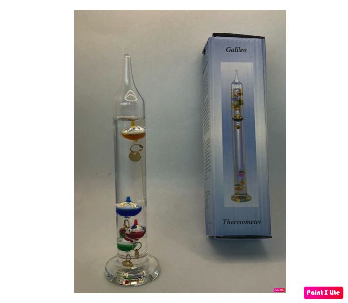 TERMOMETRO DE GALILEO 18 CM 4 ESFERAS MARCA SMART