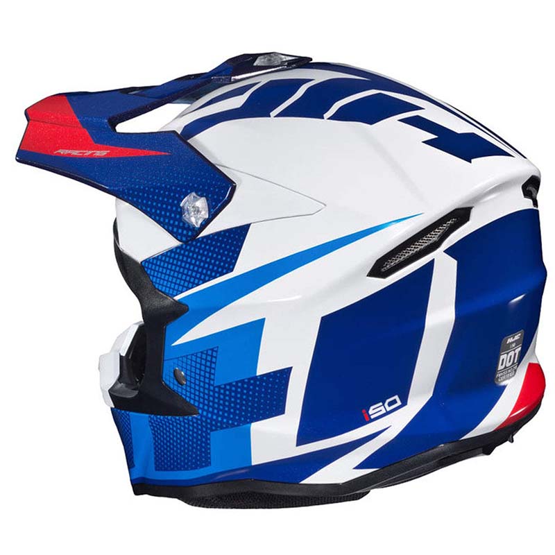 Casco Motocross Hjc I-50 Argos Enduro Mtb Cuatrimoto Azul