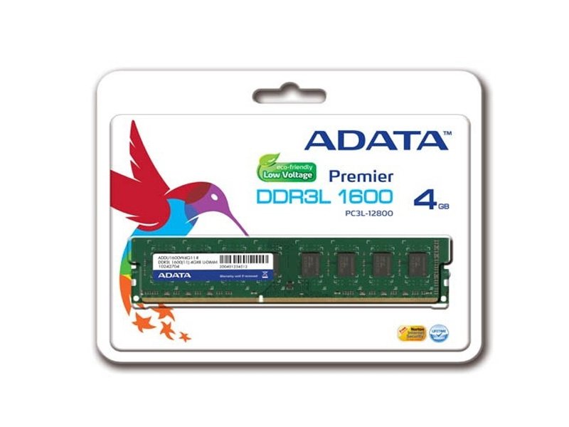 MEMORIA ADATA DDR3L 4GB 1600 PREMIER ADDU1600W4G11-S