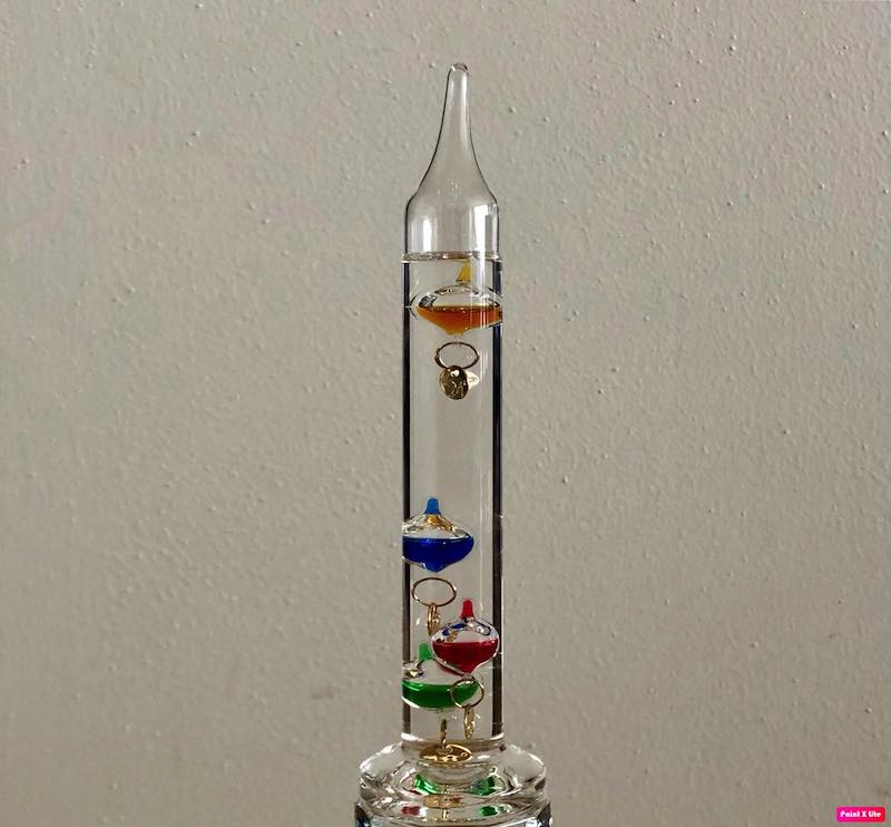 TERMOMETRO DE GALILEO 18 CM 4 ESFERAS MARCA SMART