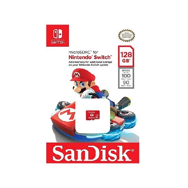 Memoria MicroSD Sandisk 128GB para Nintendo Switch Clase 10 - 128 GB