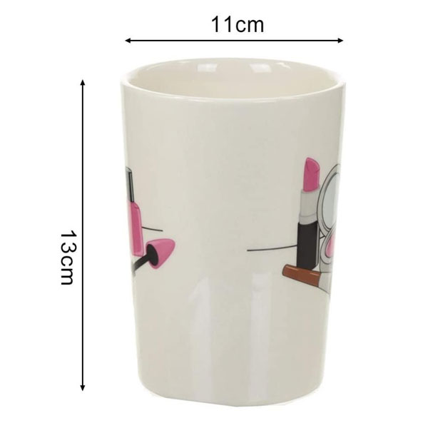 Taza de Céramica con Mango en Forma de Esmalte de Uñas